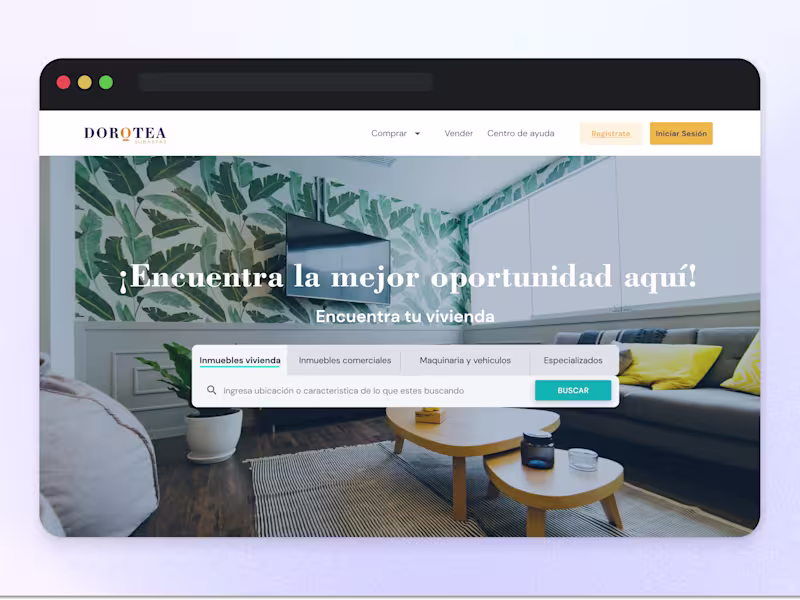 Cover image for Web Responsive App Design | Dorotea -Real State