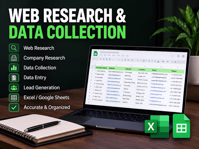 Cover image for Web Research & Data Collection