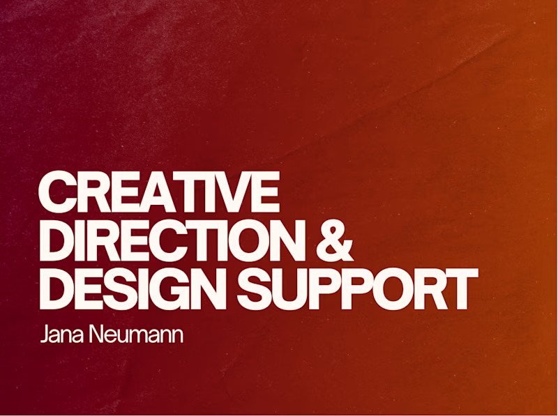 Cover image for Creative Direction & Design Support