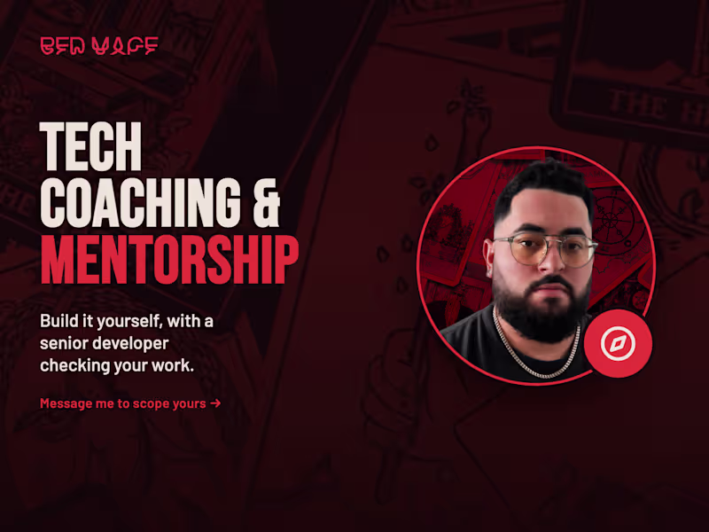 Cover image for Tech Coaching & Mentorship