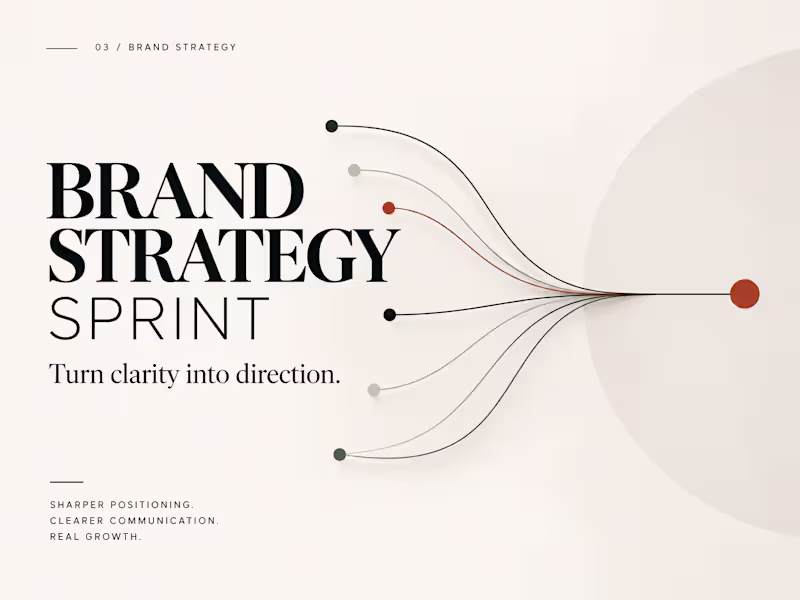 Cover image for Brand Positioning & Strategy Sprint