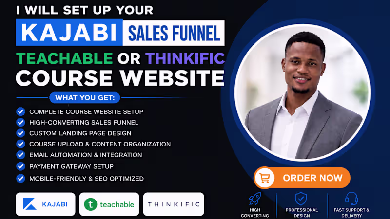 Cover image for Online Course Expert for Teachable, Kajabi & Thinkific