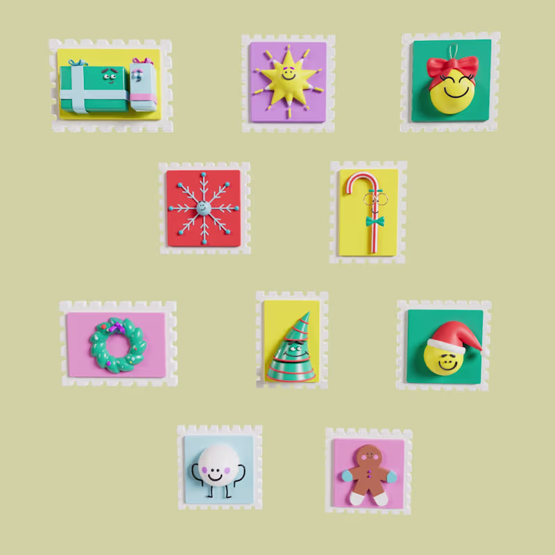 Cover image for Collection of 3D icons will be available on my Behance for y...