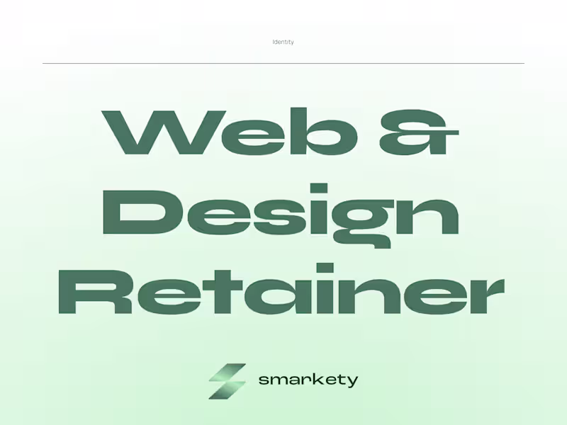 Cover image for Digital Design & Website Partner - Monthly Retainer