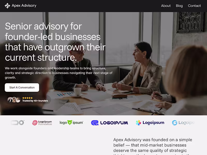 Cover image for Rapid Custom Website Design for Founder-Led Businesses