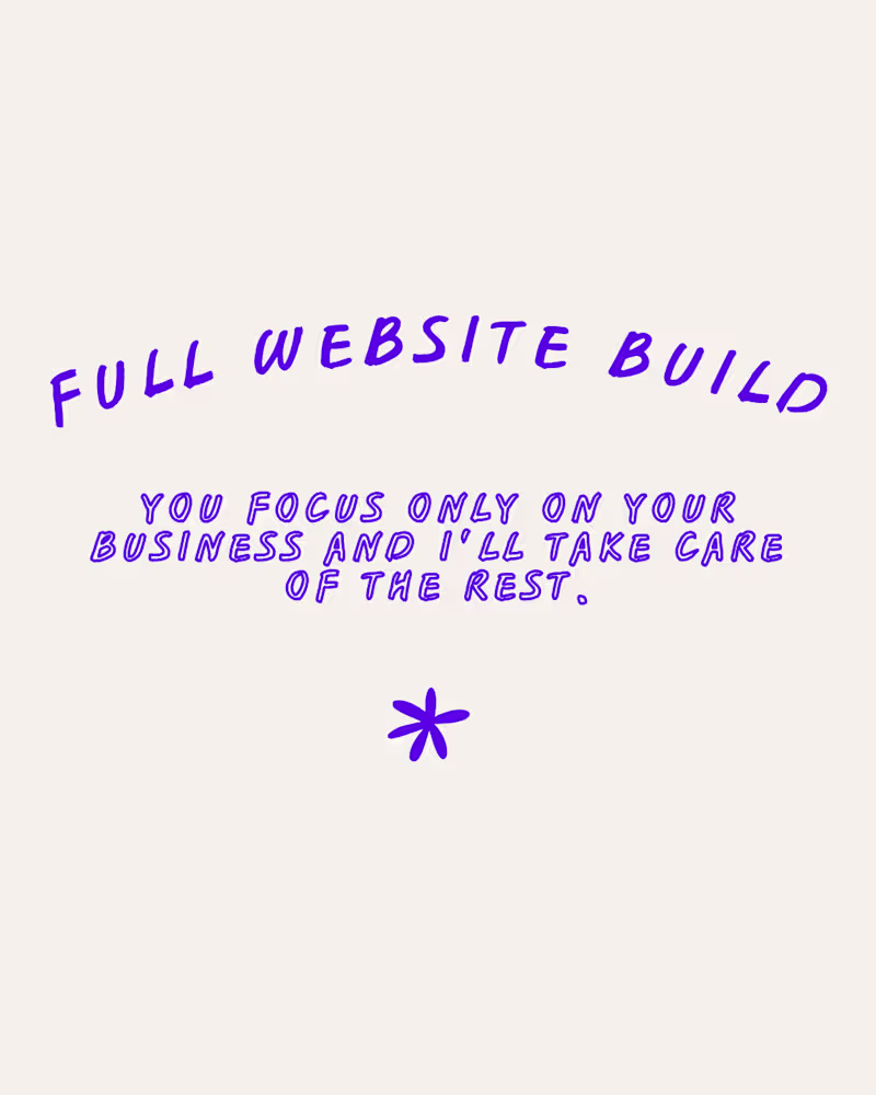 Cover image for Full Website Build