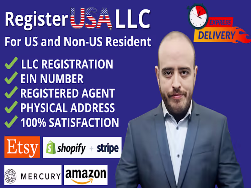 Cover image for I will register a US LLC and obtain an EIN for non US residents