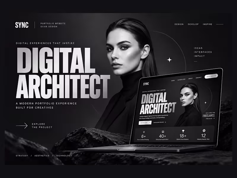 Cover image for SYNC — Creative Portfolio Website Design & Development