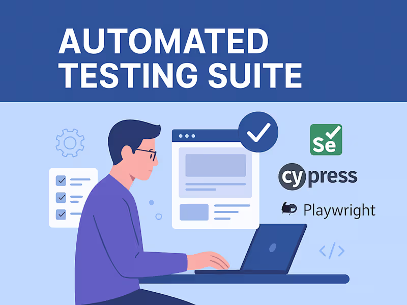 Cover image for Automated Testing Suite | Selenium, Cypress, Playwright