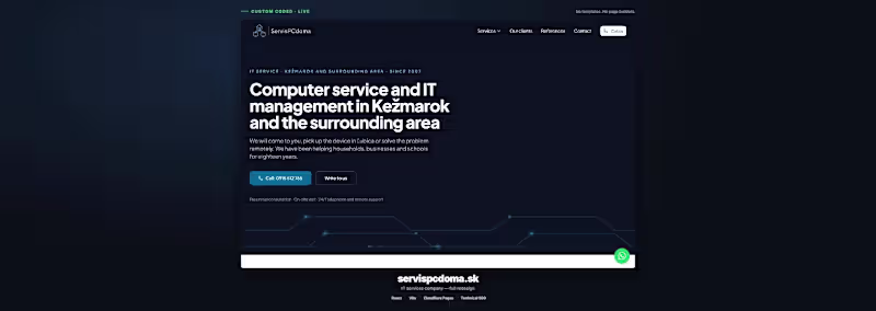 Cover image for Custom coded business website (5 pages, copy + SEO)