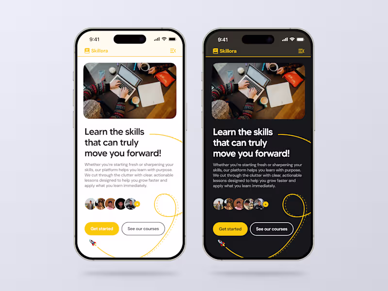 Cover image for Online Learning App UI