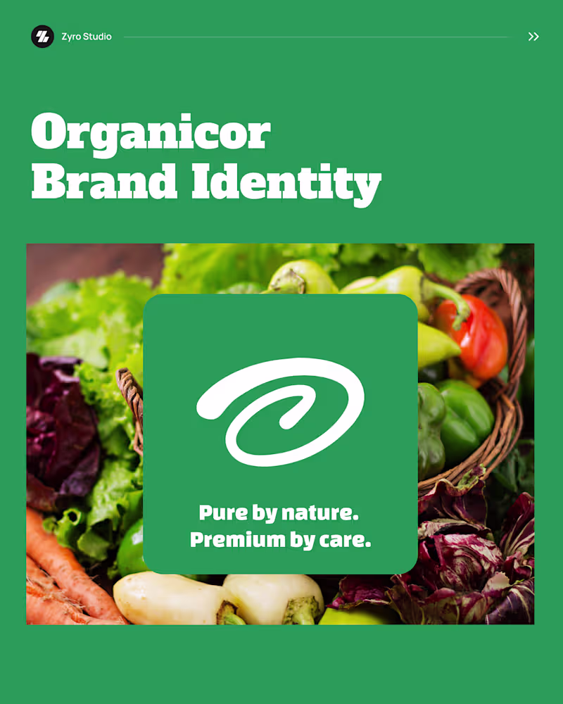 Cover image for Organicor is a brand identity
