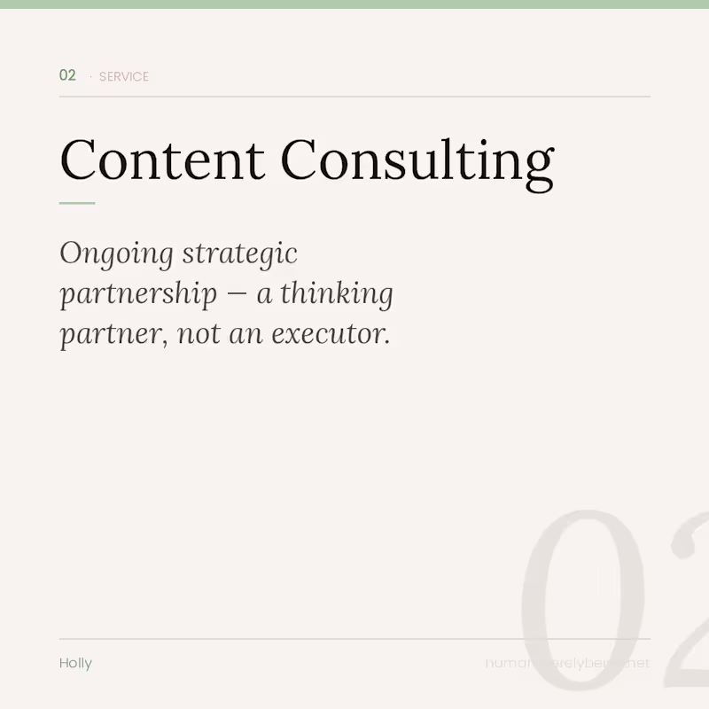 Cover image for Content Consulting 