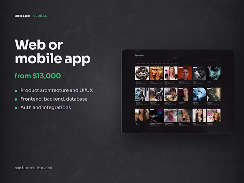 Cover image for Web or mobile app