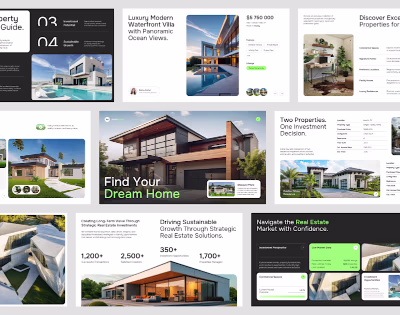 Cover image for Real Estate Investment Presentation