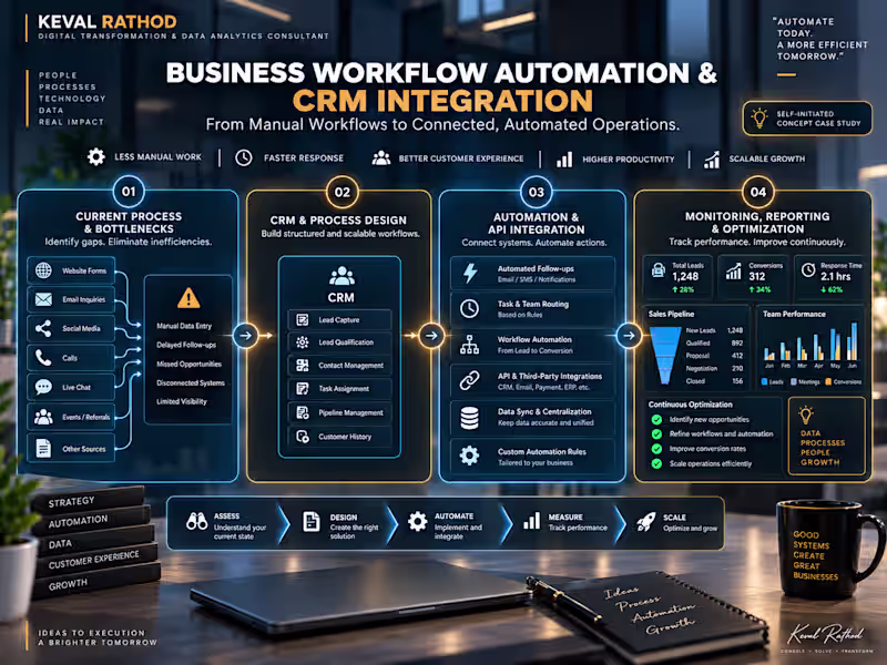 Cover image for Business Workflow Automation & CRM Integration