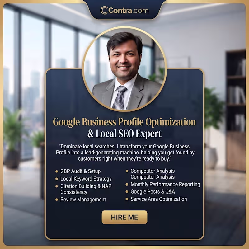 Cover image for Google Business Profile Optimization | Local SEO Expert