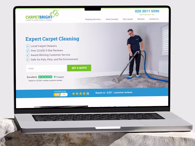 Cover image for Website Redesign and Maintenance for Carpet Bright UK