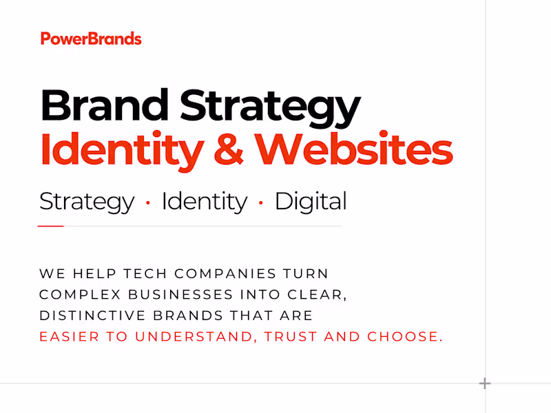 Cover image for Brand Strategy, Identity & Website for Tech Companies