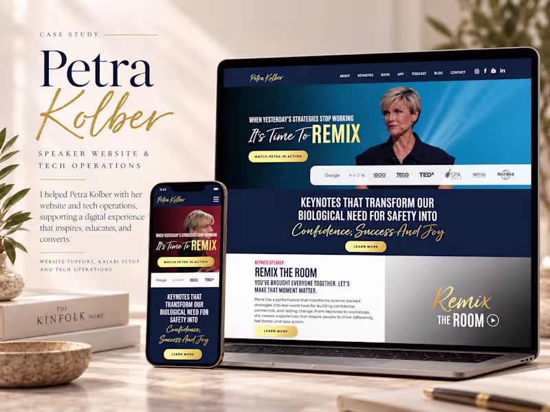 Cover image for Kajabi Operator for Petra Kolber