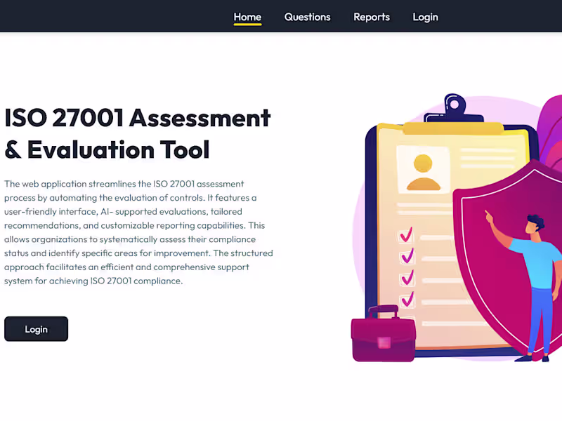 Cover image for Iso assessment 27001
