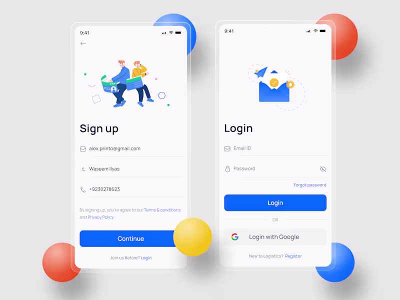 Cover image for ONBOARDING SCREEN