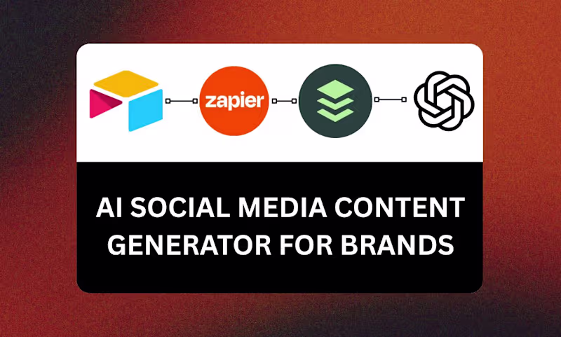 Cover image for AI Social Media Content Generator