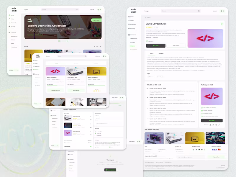 Cover image for Sub Skills is an e-commerce