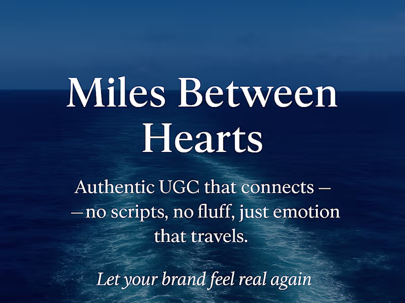 Cover image for Authentic UGC That Connects Hearts