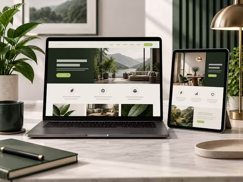 Cover image for Moderne One-Page-Website für kleine Unternehmen