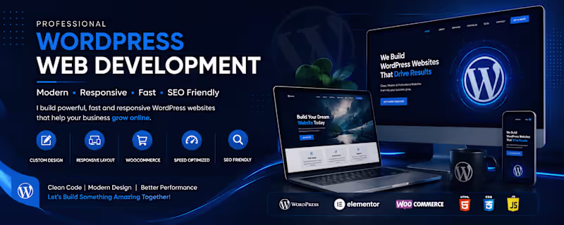 Cover image for Web Developer Web Designer WordPress Developer