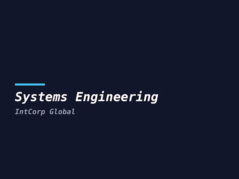 Cover image for Systems Engineering — Architecture & Integration