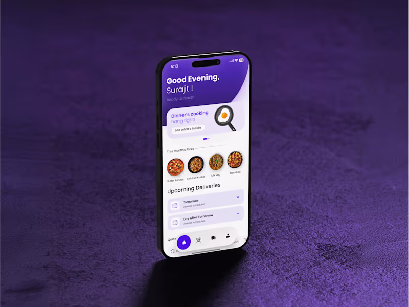 Cover image for Subscription-Based Meal Delivery App Design