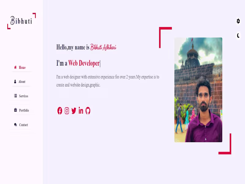 Cover image for I will build a responsive portfolio website with HTML CSS and JS