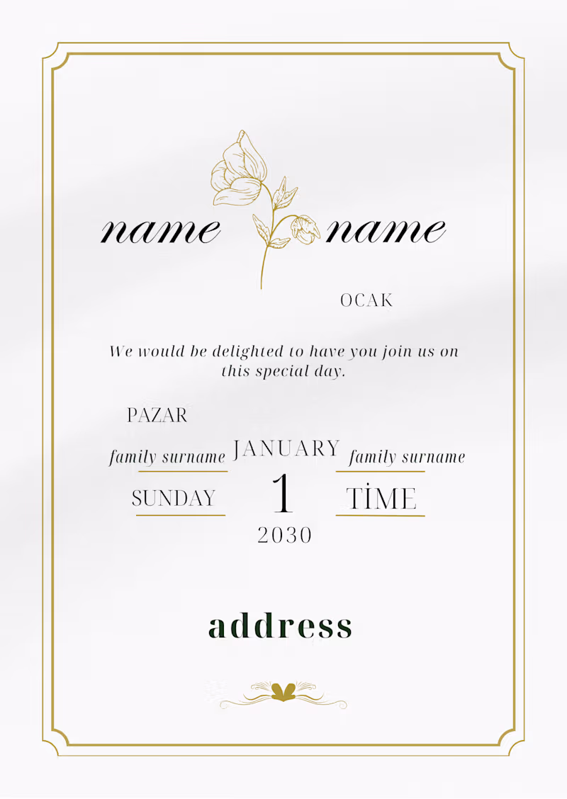Cover image for Elegant & Minimalist Wedding Invitation Design