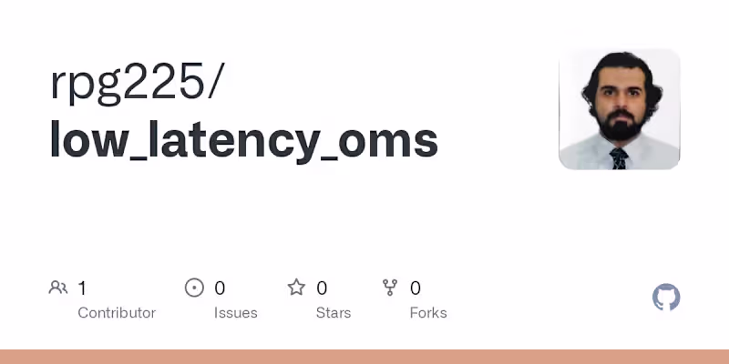 Cover image for Low-Latency Order Management System in Rust