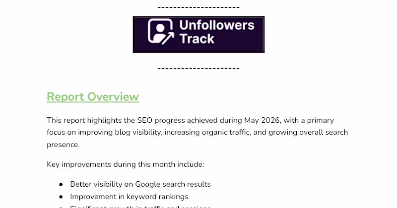Cover image for SEO Performance Report 