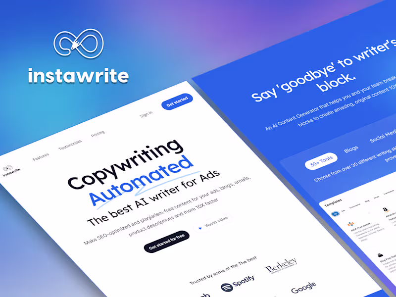 Cover image for Instawrite (http://Instawrite.ai) is a web-based platform de...