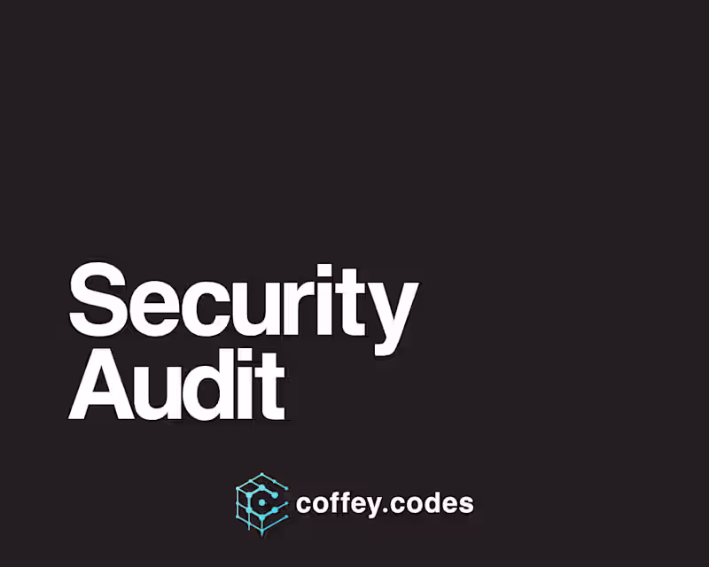 Cover image for Security Audit