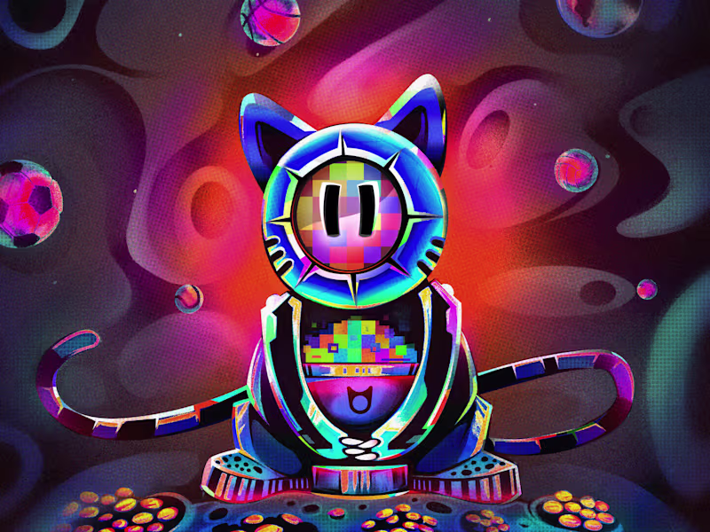 Cover image for Mooncat Bets - Logotype & Mascot Design