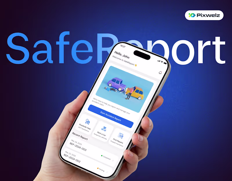 Cover image for Safereport: Smart & Fast Vehicle Accident Reporting App