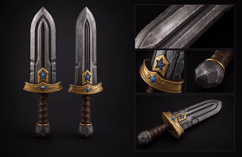 Cover image for 3D High Quality Game Sword Asset Design