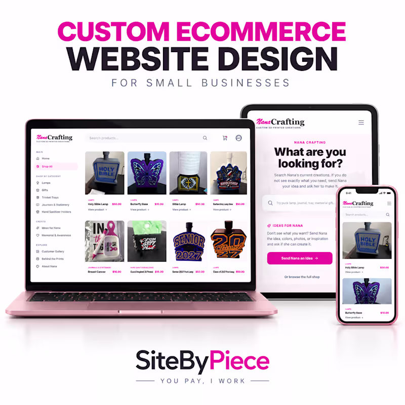 Cover image for Ecommerce Website Design for Small Businesses