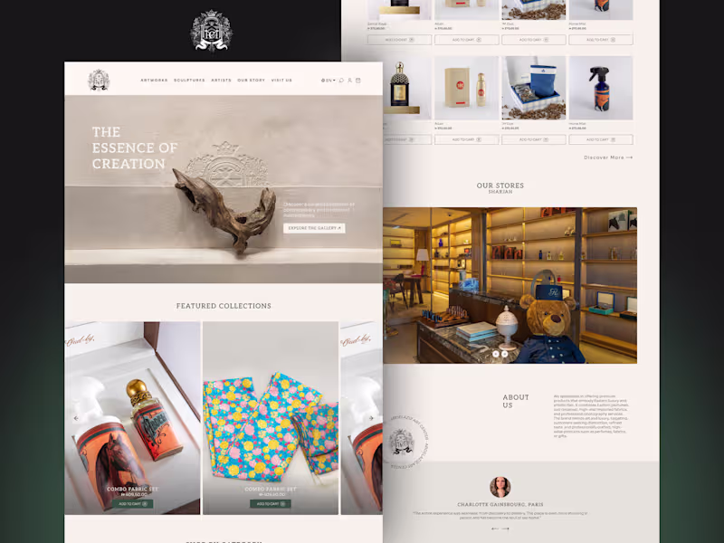 Cover image for Abdelaziz Art Center | Luxury Shopify Store