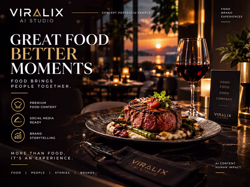 Cover image for Premium Restaurant — AI Advertising