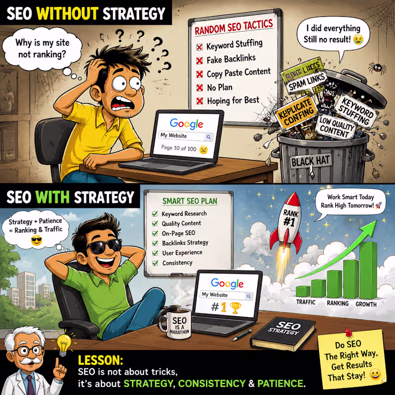 Cover image for One of the biggest mistakes in SEO is focusing on ranking in...