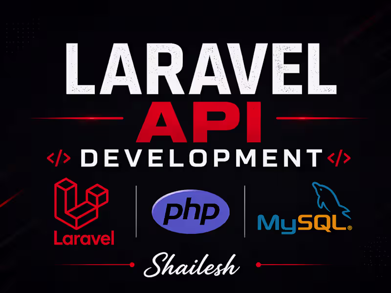 Cover image for Laravel API & Full-Stack Web Development