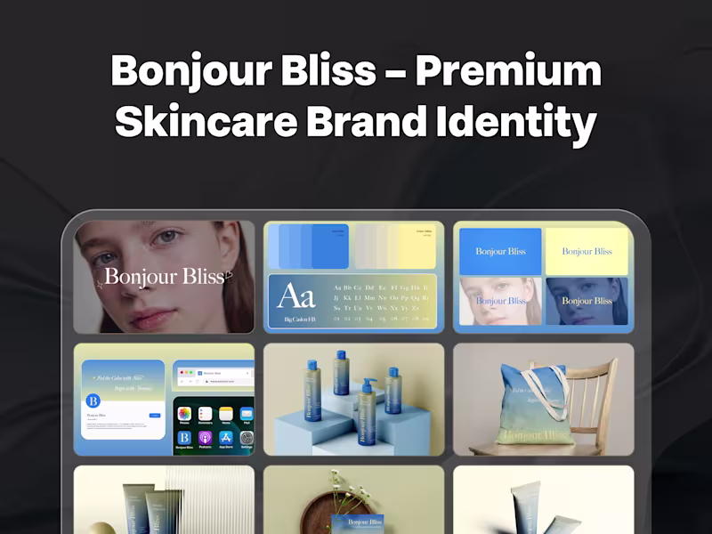 Cover image for Bonjour Bliss : Logo Design & Brand Identity