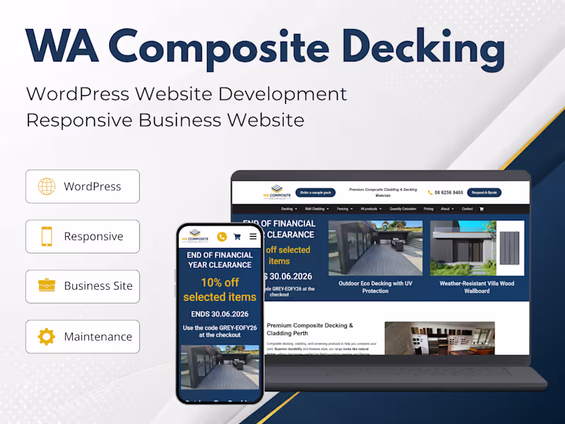 Cover image for Developed a clean and responsive