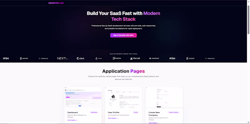Cover image for Professional SaaS style Full-Stack designed for MVP 